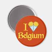 Aimant J'aime la Belgique (Recto/Verso)