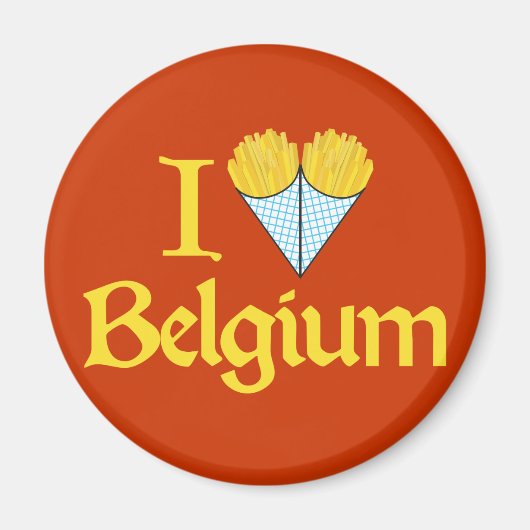 Aimant J'aime la Belgique (Devant)