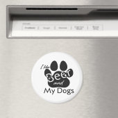 Aimant J'aime la bière et mes chiens (In Situ (Lave-vaisselle))