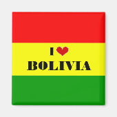 Aimant J'aime la Bolivie (Devant)