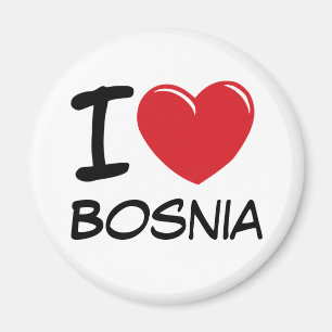 Aimant J'aime la Bosnie
