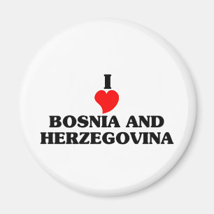 Aimant J'aime la Bosnie-Herzégovine