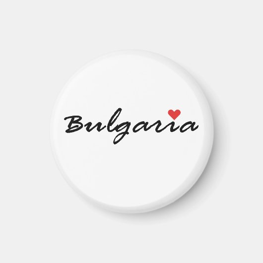 Aimant J'aime la Bulgarie (Devant)