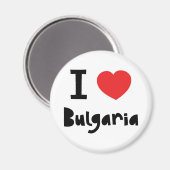 Aimant J'aime la Bulgarie (Recto/Verso)