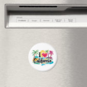 Aimant J'aime la Californie (In Situ (Lave-vaisselle))