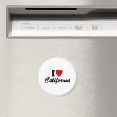 Aimant J'aime la Californie (In Situ (Lave-vaisselle))