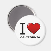 AIMANT J'AIME LA CALIFORNIE (Recto/Verso)