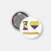 Aimant J'aime la Colombie (Recto/Verso)