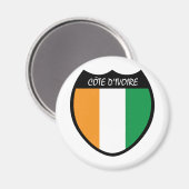 Aimant J'aime la Côte d'Ivoire (Recto/Verso)