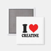 Aimant J'aime la créatine (Recto/Verso)