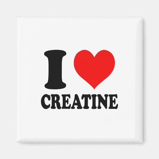 Aimant J'aime la créatine (Devant)