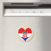 Aimant J'aime la Croatie (In Situ (Lave-vaisselle))