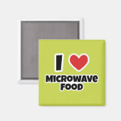 Aimant J'aime la cuisine micro-ondes (Recto/Verso)