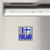 Aimant J'aime la Finlande (In Situ (Lave-vaisselle))