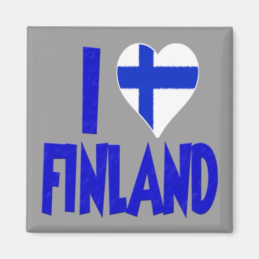 Aimant J'aime la Finlande (Devant)
