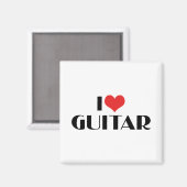 Aimant J'aime la guitare (Recto/Verso)