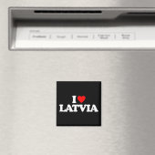 AIMANT J'AIME LA LETTONIE (In Situ (Lave-vaisselle))