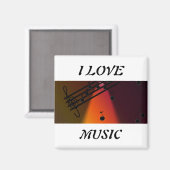 Aimant J'aime la musique (Recto/Verso)