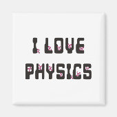 Aimant J'aime la physique (Devant)