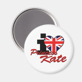 Aimant J'aime la princesse Kate (Recto/Verso)