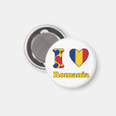 Aimant J'aime la Roumanie (Recto/Verso)