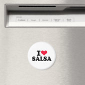 Aimant J'aime la salsa (In Situ (Lave-vaisselle))