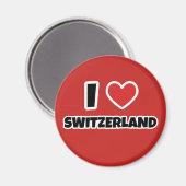 Aimant J'aime la Suisse (Recto/Verso)