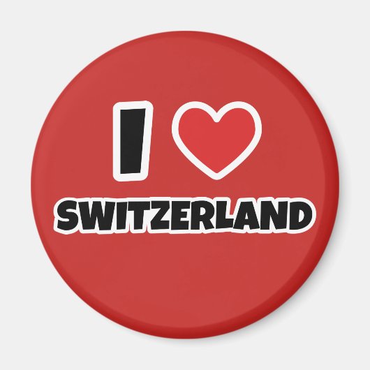 Aimant J'aime la Suisse (Devant)