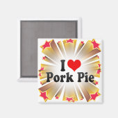 Aimant J'Aime La Tarte De Porc (Recto/Verso)