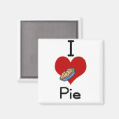 Aimant J'aime la tarte du coeur (Recto/Verso)