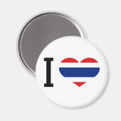 Aimant J'aime la Thaïlande (Recto/Verso)