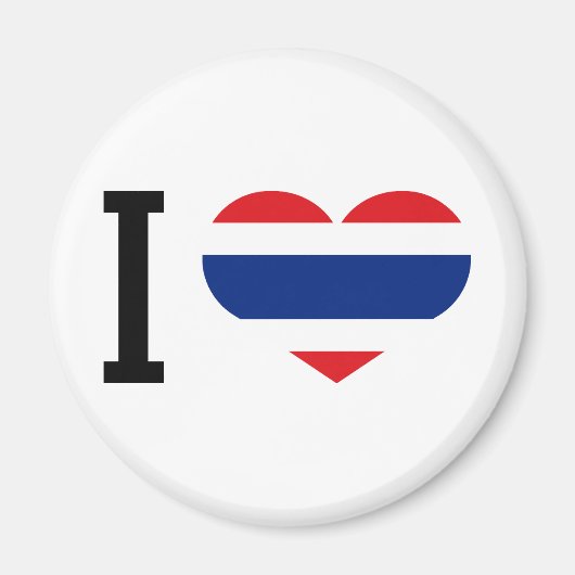 Aimant J'aime la Thaïlande (Devant)