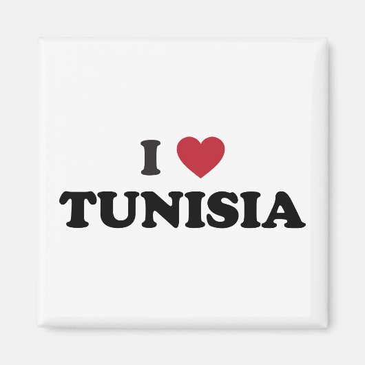 Aimant J'aime la Tunisie (Devant)