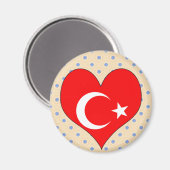 Aimant J'aime la Turquie (Recto/Verso)