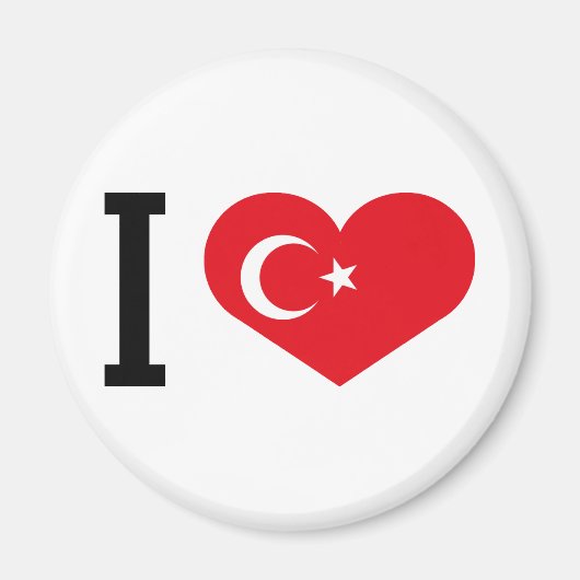 Aimant J'aime la Turquie (Devant)
