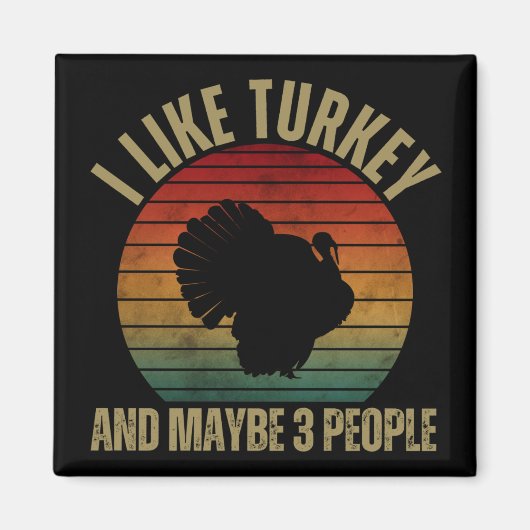 AIMANT J'AIME LA TURQUIE ET PEUT-ÊTRE 3 PERSONNES (Devant)