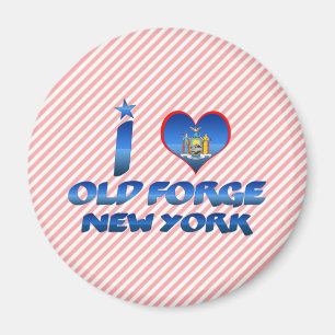 Aimant J'aime la vieille forge, New York