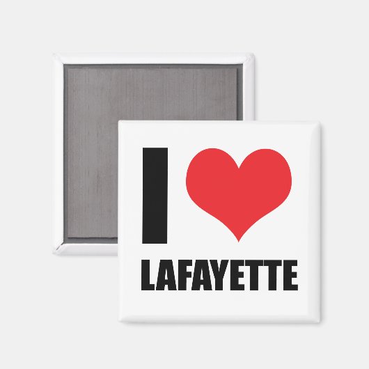 Aimant J'aime Lafayette (Recto/Verso)