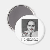 Aimant J'AIME l'aimant CHICAGO (Recto/Verso)
