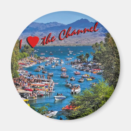 Aimant J'aime l'aimant de la chaîne (Devant)