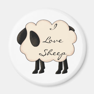Aimant J'aime l'aimant de moutons