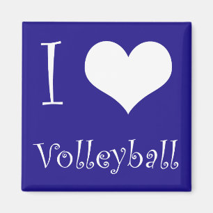 Aimant J'aime l'aimant de volleyball