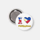 Aimant J'aime l'aimant des Philippines (Recto/Verso)