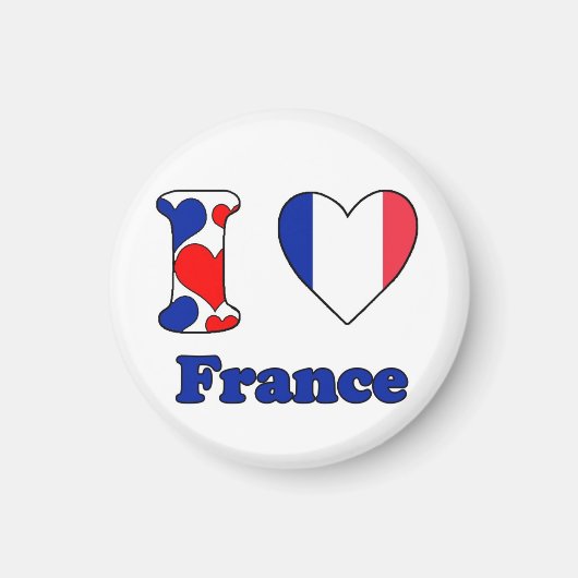 Aimant J'aime l'aimant France (Devant)