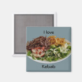 Aimant J'aime l'aimant Kebab (Recto/Verso)