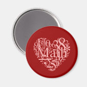 Aimant J'aime l'aimant mathématique (Recto/Verso)