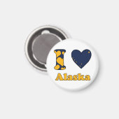 Aimant J'aime l'Alaska (Recto/Verso)