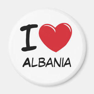Aimant J'aime l'Albanie