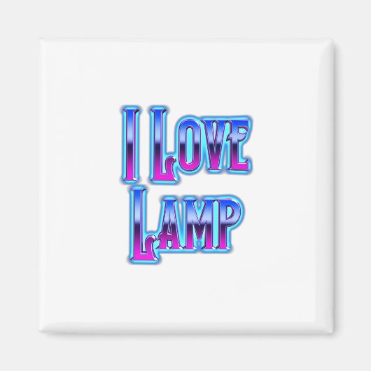 Aimant J'aime Lampe (Devant)