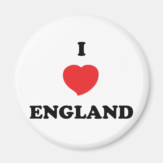 Aimant J'AIME L'Angleterre (Devant)